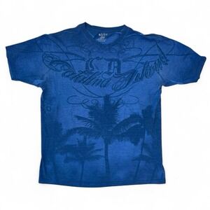 Blue 84 California Catalina Island Blue AOP Graphic T-Shirt Adult Large Skater